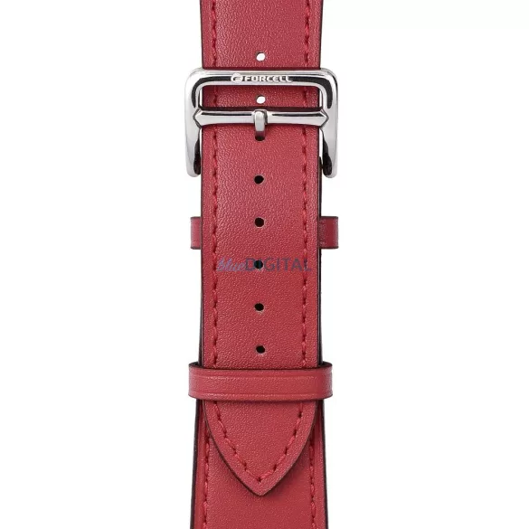 FORCELL F-DESIGN FA20 mágneses öko bőrszíj APPLE Watch 38 / 40 / 41 mm piros