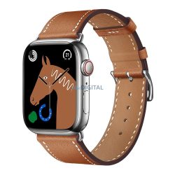   FORCELL F-DESIGN FA20 mágneses öko bőrszíj APPLE Watch 42 / 44 / 45 / 49 mm barna színű