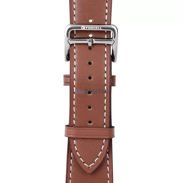 FORCELL F-DESIGN FA20 mágneses öko bőrszíj APPLE Watch 42 / 44 / 45 / 49 mm barna színű