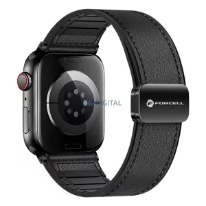 FORCELL F-DESIGN FA21 öko bőrszíj APPLE Watch 38 / 40 / 41 mm fekete