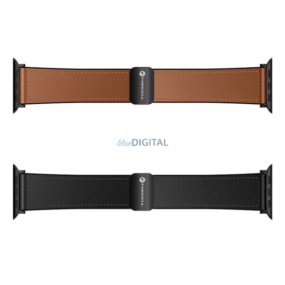 FORCELL F-DESIGN FA21 öko bőrszíj APPLE Watch 38 / 40 / 41 mm fekete