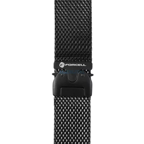 FORCELL F-DESIGN FA11 rozsdamentes acél szíj APPLE Watch 38 / 40 / 41 mm fekete