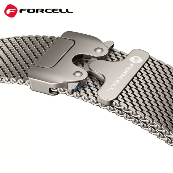 FORCELL F-DESIGN FA11 rozsdamentes acél szíj APPLE Watch 38 / 40 / 41 mm fekete
