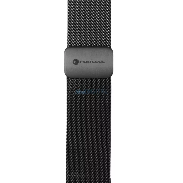FORCELL F-DESIGN FA14 mágneses rozsdamentes acél szíj APPLE Watch 38 / 40 / 41 mm fekete