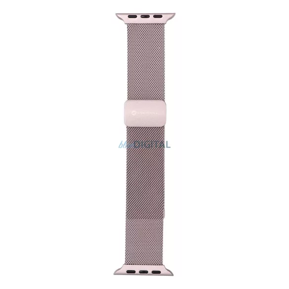 FORCELL F-DESIGN FA14 mágneses rozsdamentes acél szíj APPLE Watch 38 / 40 / 41 mm-es rózsaszín 