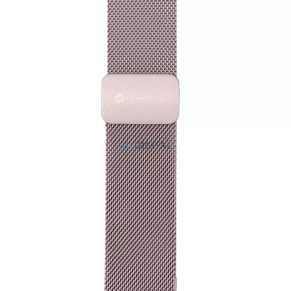 FORCELL F-DESIGN FA14 mágneses rozsdamentes acél szíj APPLE Watch 38 / 40 / 41 mm-es rózsaszín 