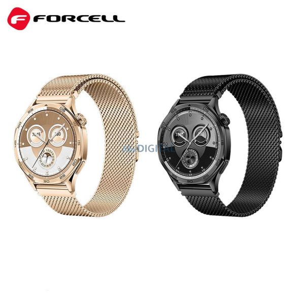 FORCELL F-DESIGN FS10 acél szíj SAMSUNG Watch 20 mm-es arany 