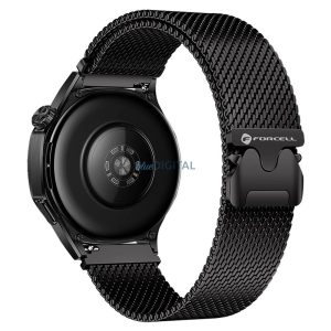 FORCELL F-DESIGN FS10 acél szíj SAMSUNG Watch 22 mm-es fekete
