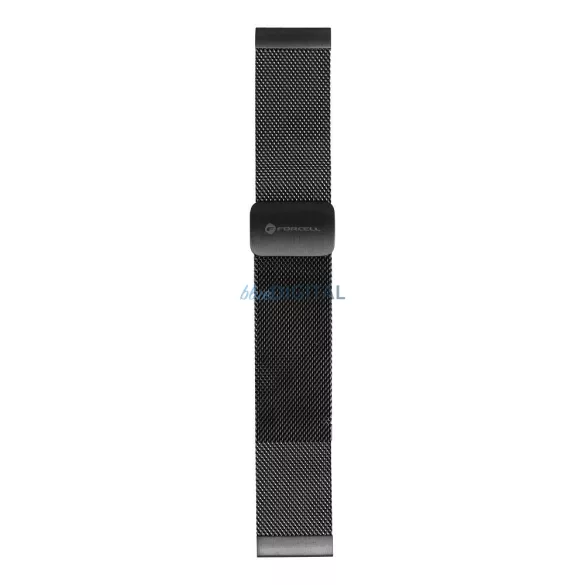 FORCELL F-DESIGN FS11 mágneses acél szíj SAMSUNG Watch 20 mm-es fekete színű