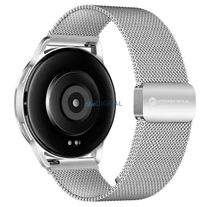 FORCELL F-DESIGN FS11 mágneses acél szíj SAMSUNG Watch 20 mm-es ezüst színben