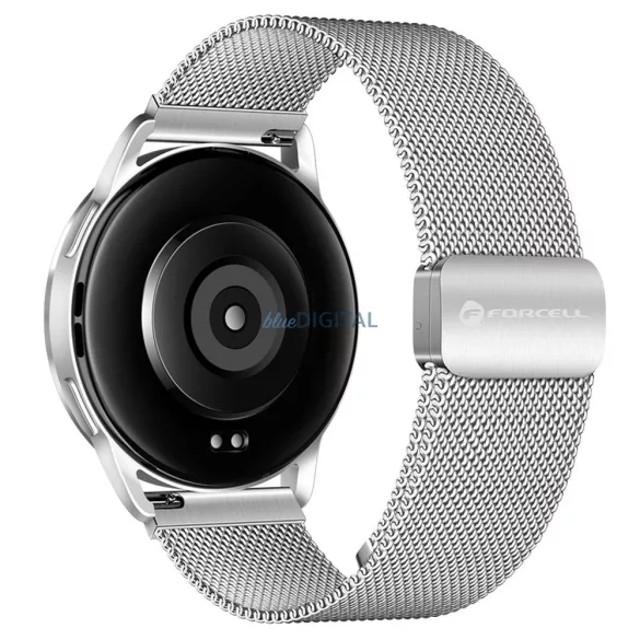FORCELL F-DESIGN FS11 mágneses acél szíj SAMSUNG Watch 20 mm-es ezüst színben
