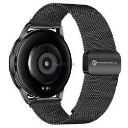   FORCELL F-DESIGN FS11 mágneses acél szíj SAMSUNG Watch 22 mm-es fekete színű
