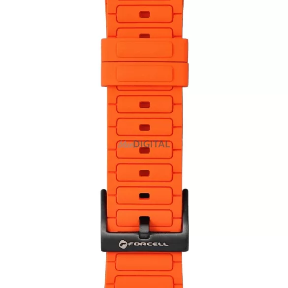 FORCELL F-DESIGN FA06 szilikon szíj APPLE Watch 38 / 40 / 41 mm-es narancs színben