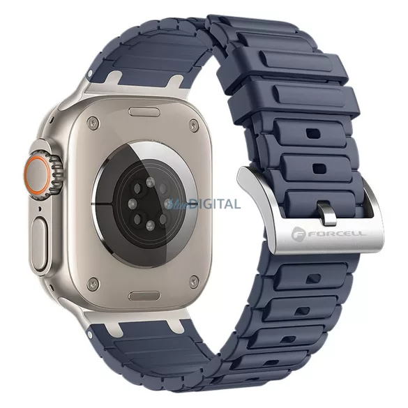 FORCELL F-DESIGN FA06 szilikon szíj APPLE Watch 38 / 40 / 41 mm-es kék
