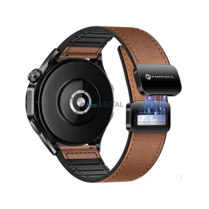 FORCELL F-DESIGN FS20 mágneses öko bőrszíj SAMSUNG Watch 20 mm barna