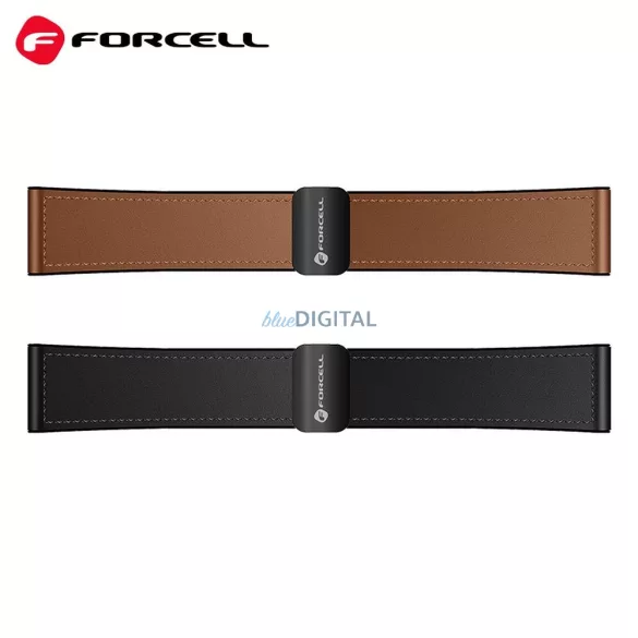 FORCELL F-DESIGN FS20 mágneses öko bőrszíj SAMSUNG Watch 20 mm barna