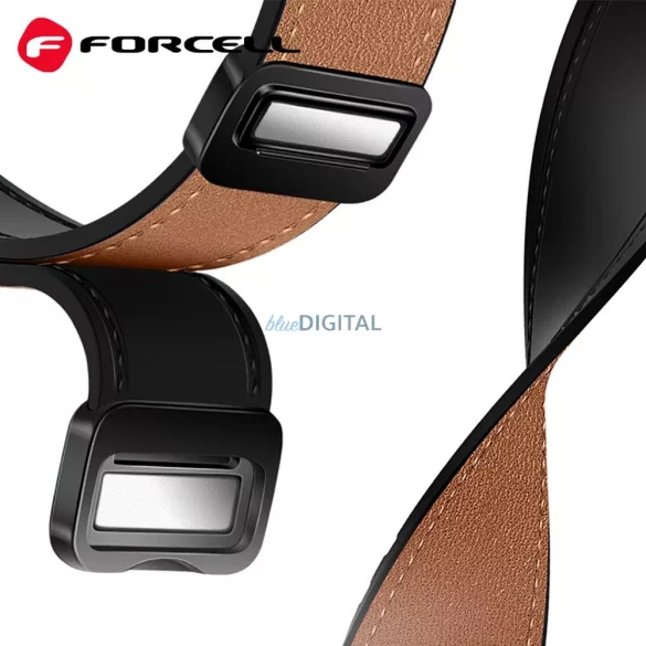 FORCELL F-DESIGN FS20 mágneses öko bőrszíj SAMSUNG Watch 20 mm barna