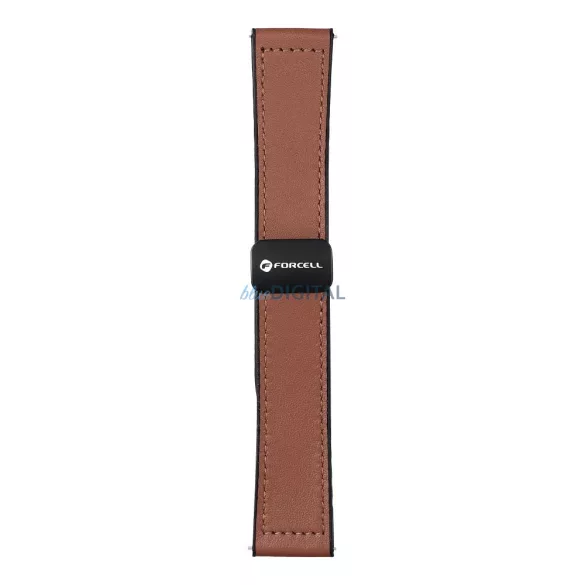 FORCELL F-DESIGN FS20 mágneses öko bőrszíj SAMSUNG Watch 20 mm barna