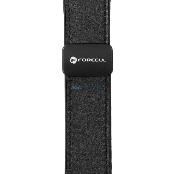 FORCELL F-DESIGN FS20 mágneses öko bőrszíj SAMSUNG Watch 22 mm fekete színű