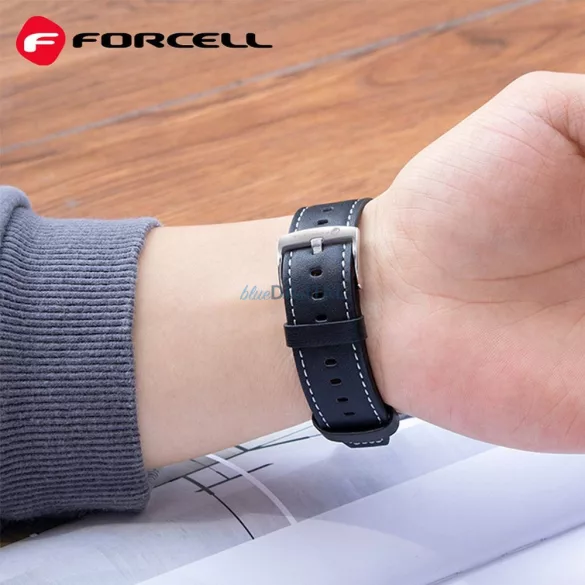 FORCELL F-DESIGN FS21 öko bőrszíj SAMSUNG Watch 20 mm-es barna