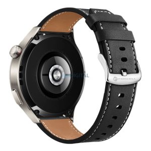 FORCELL F-DESIGN FS21 öko bőrszíj SAMSUNG Watch 22 mm-es fekete