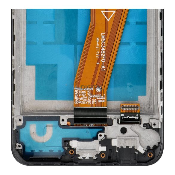 LCD kijelző SAMSUNG A03 A035G OEM készülékhez kerettel (164mm)