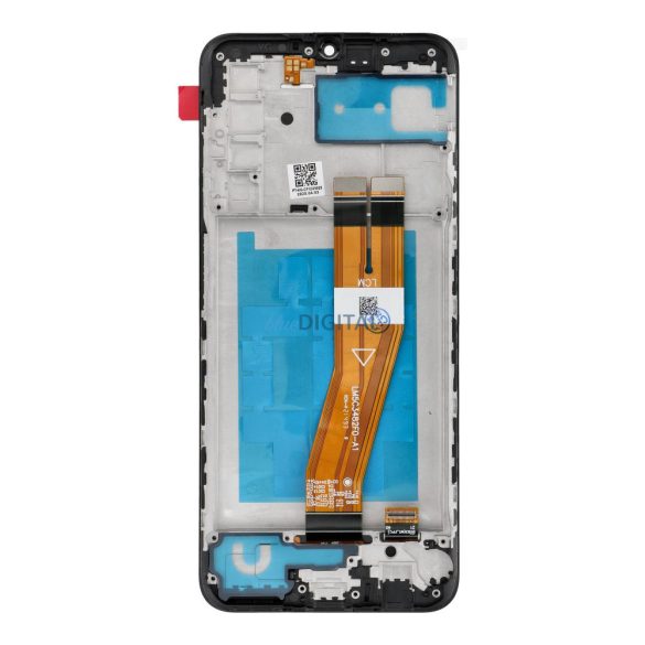 LCD kijelző SAMSUNG A03S A037G OEM készülékhez kerettel (164mm)