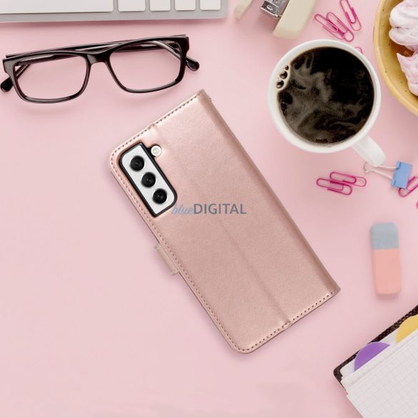 MEZZO könyvtok Samsung Galaxy A06 4G/5G - rózsaaranyszín "mandala"