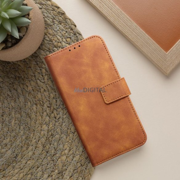 TENDER könyvtok Samsung Galaxy A06 4G/5G - barna