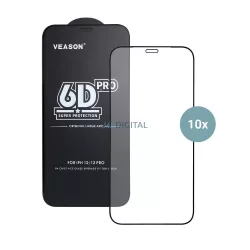  6D Pro Veason Glass (10 az 1-ben készlet) – Samsung Galaxy S25 Edge, fekete