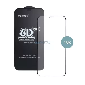 6D Pro Veason Glass (10 az 1-ben készlet) – Samsung Galaxy S25 Edge, fekete
