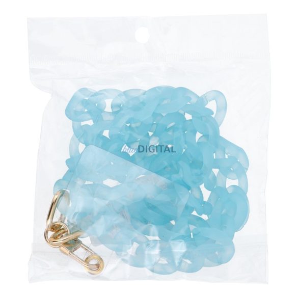 PANAMA LONG Telefon nyaklánc, telefon medál / zsinór hossza 80cm (40cm hurokban) / nyakra akasztható - kék