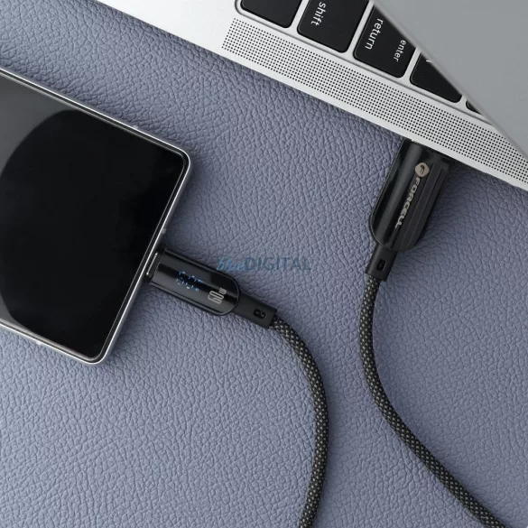 FORCELL F-ENERGY C272 kábel USB-A Type-C QC4.0 3A 66W Digitális 1,2 m fekete