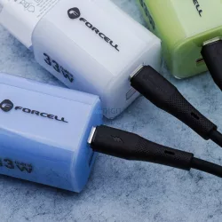   FORCELL F-ENERGY C341 kábel USB-A - Micro USB QC3.0 2,4A 18W szilikon 1 m fekete
