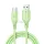 FORCELL F-ENERGY C341 kábel USB-A - Micro USB QC3.0 2,4A 18W szilikon 1 m zöld