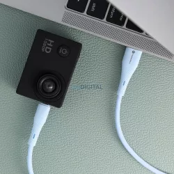   FORCELL F-ENERGY C341 kábel USB-A - Micro USB QC3.0 2,4A 18W szilikon 1 m kék