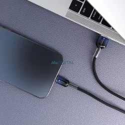   FORCELL F-ENERGY C353 kábel USB-A - Lightning 2,4A 12W Gradient 1 m fekete