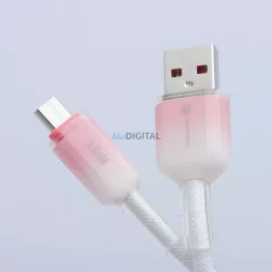   FORCELL F-ENERGY C351 kábel USB-A - Micro USB QC3.0 2,4A 18W Gradient 1 m fehér