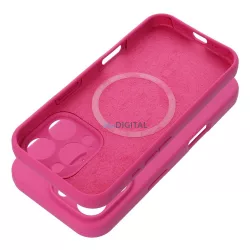   SILICONE 2mm MagSafe-kompatibilis tok iPhone 15 Pro - rózsaszín
