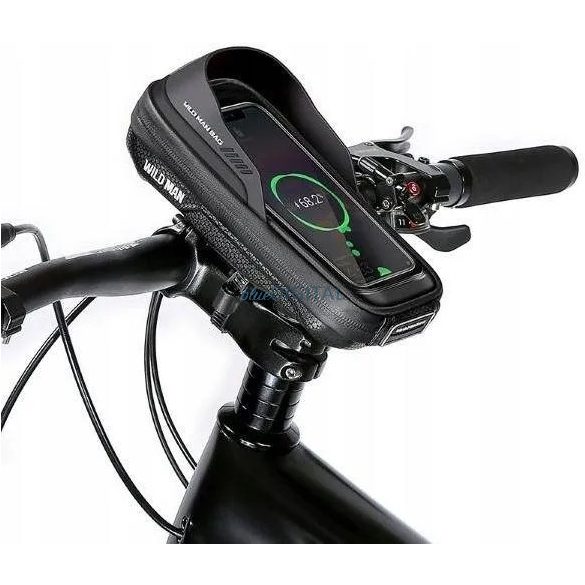 WILDMAN utazótáska kerékpár kormányra cipzárral 0,5L (4"- 7") ES16 fekete