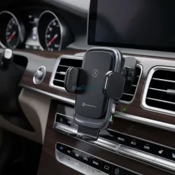   FORCELL F-GRIP Grand (F-24) vezeték nélküli töltőtartó 15W ezüst színű