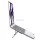 Összecsukható asztali tartó laptophoz/táblagéphez: Forcell F-Grip Fold Stand H Pro, szürke