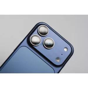 Forcell Premium Camera Lens kamera lencse védő edzett üveg ezüst színű szegéllyel iPhone 13/13 mini
