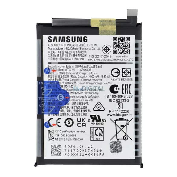 ServicePack akkumulátor SAMSUNG A14 5G A146 GH81-23314A készülékhez