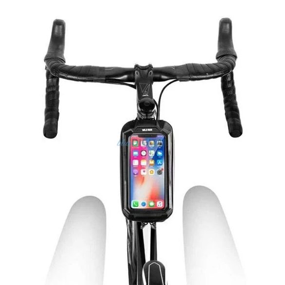 WILDMAN utazótáska kerékpárvázhoz cipzárral 1L (4"-7") XS2 fekete