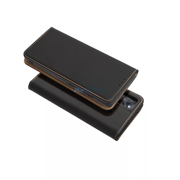 Leather Smart Pro könyvtok iPhone Air - fekete