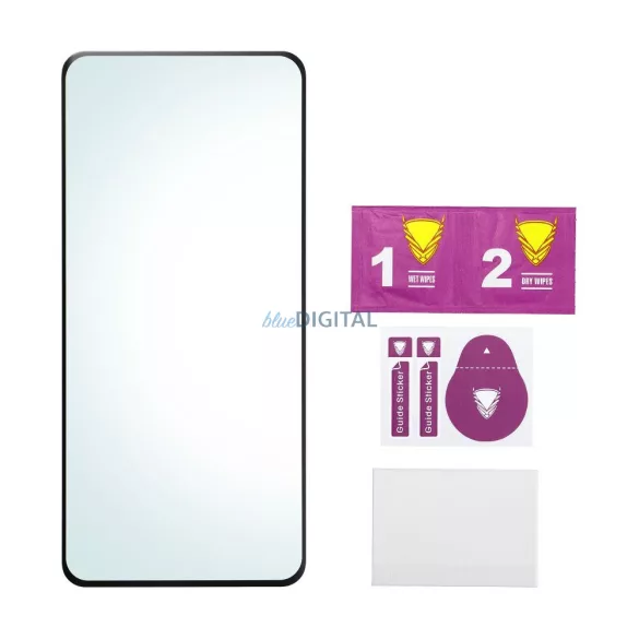 OG Premium Glass 6D oleofób edzett üveg fekete szegéllyel iPhone Air