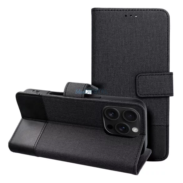 GOMMA könyvtok iPhone Air - fekete