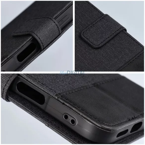 GOMMA könyvtok iPhone Air - fekete