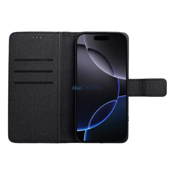 GOMMA könyvtok iPhone Air - fekete